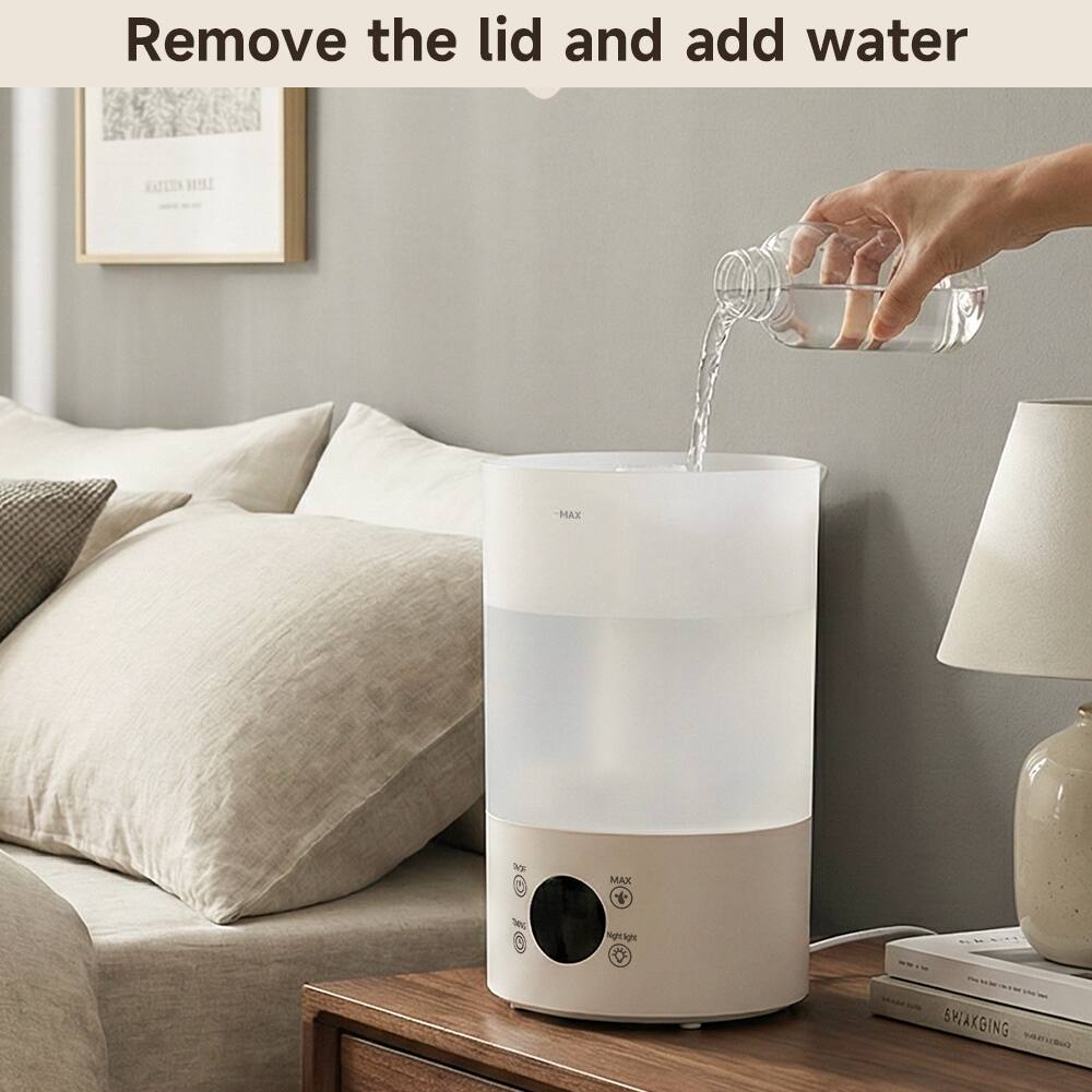 Remove the lid and add water