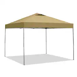 Ainfox - 10x10FT Pop Up Gazebo Outdoor Canopy Tent With Carry Bag - Brown