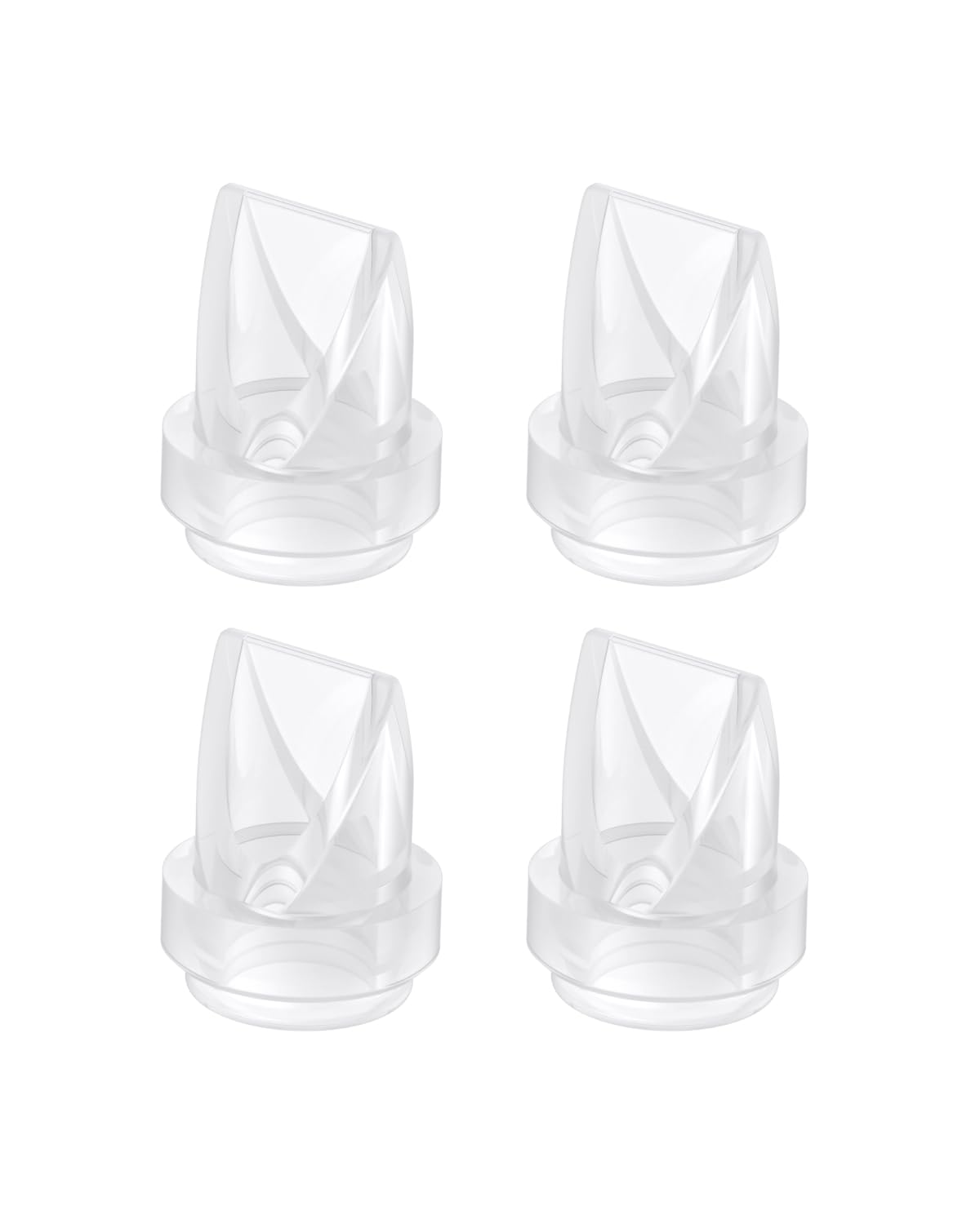 Front. eufy - Original Duckbill Valves (4-Pack) for Wearable Breast Pump E10/E20/S1/S1 Pro - Brown.