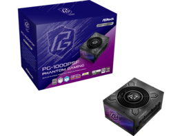 ASRock - Steel Legend PG-1000PSF 1000W 80 PLUS GOLD & Cybenetics PLATINUM Full Modular, ATX3.1/PCIe5.1, Dual Color 12V-2x6