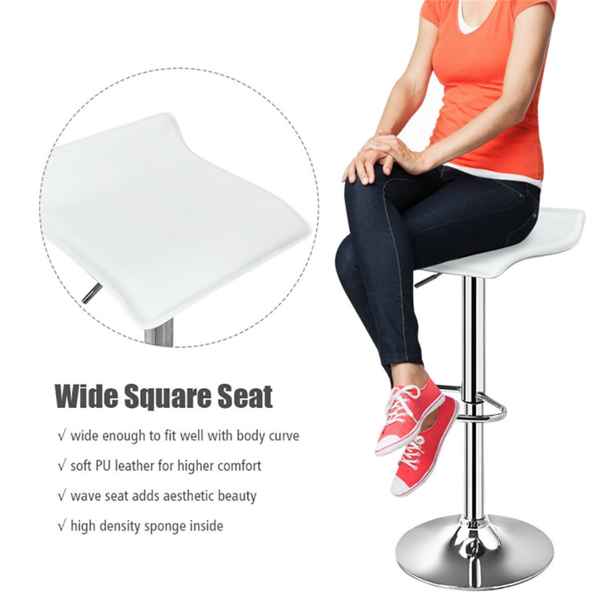 Wide Square Seat  
- wide enough to fit well with body curve  
- soft PU leather for higher comfort  
- wave seat adds aesthetic beauty  
- high density sponge inside