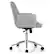 Alt View 21. Costway - Leisure Hollow Mid-Back Adjustable Task Chair with Armrests - Grey.