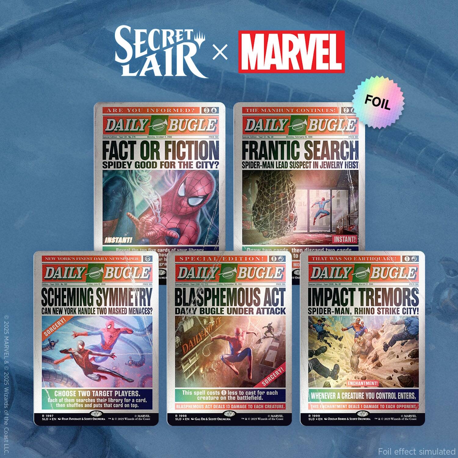 Wizards of The Coast - Magic: The Gathering TCG: Secret Lair x Marvel's Spider-Man - Daily Bugle Breaking News - Foil
