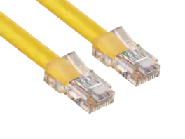 Cable Leader - Cat 6 Ethernet Cable, Non-Booted 24 AWG RJ45 Patch, Gigabit for Patch Panel, Switch, Server Rack, Router - Yellow