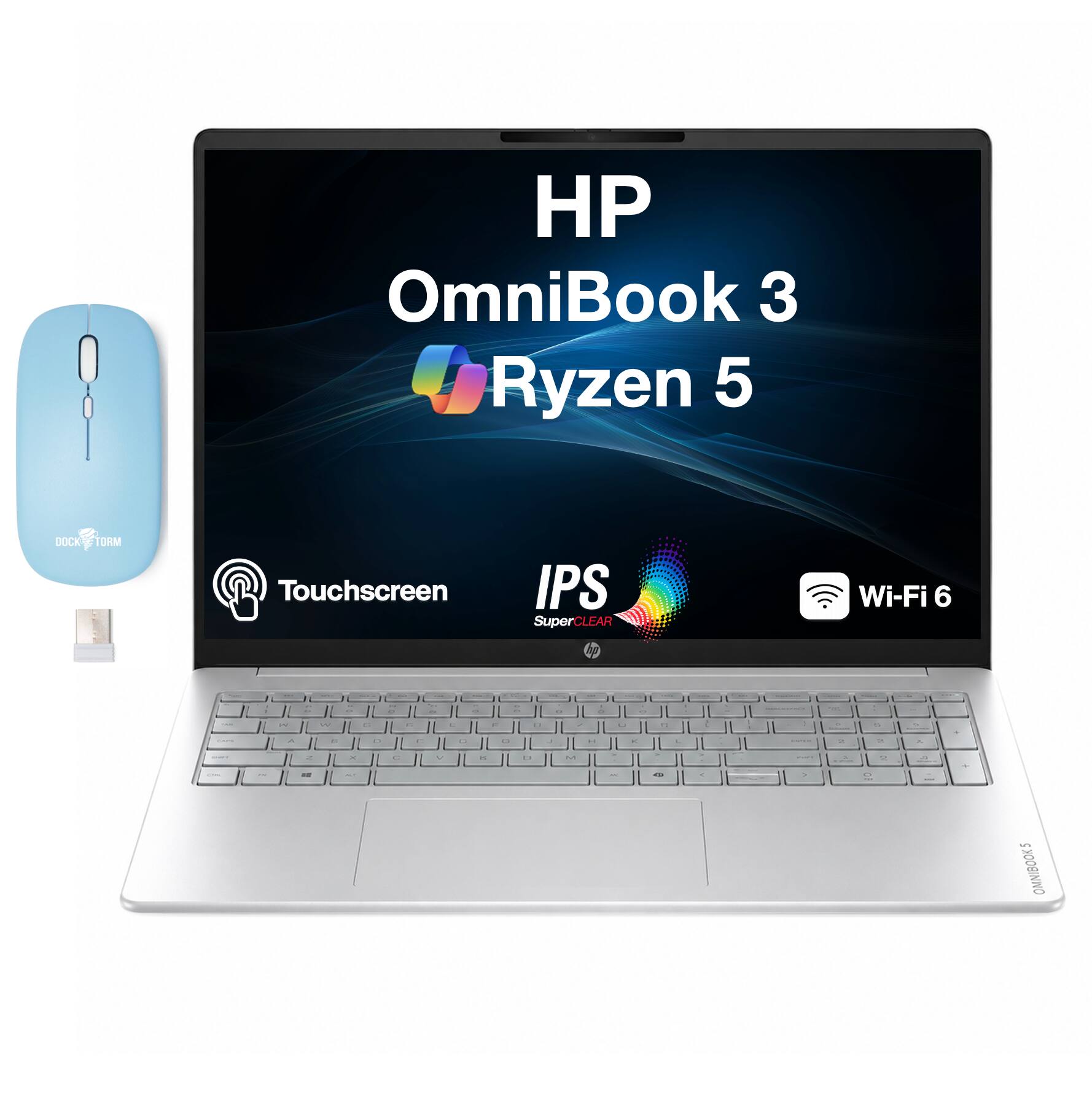 HP OmniBook 3 Ryzen 5 DOCK UKM Touchscreen IPS SuperCLEAR Wi-Fi 6