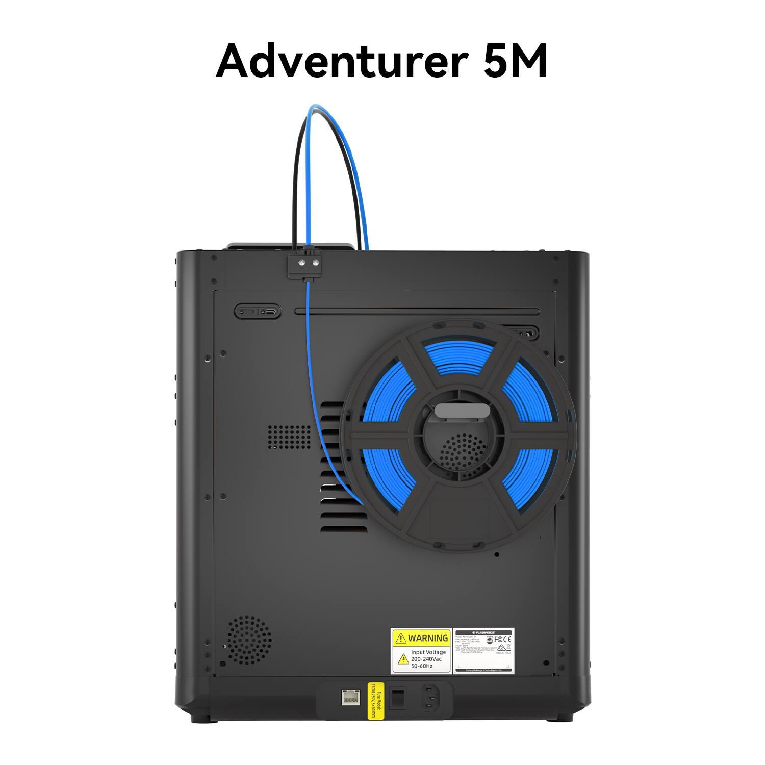 Adventurer 5M

WARNING

Input Voltage: 100-240VAC 50/60Hz