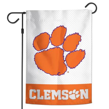 Front. WinCraft - Clemson Tigers 12" x 18" Applique Garden Flag - Multicolor.
