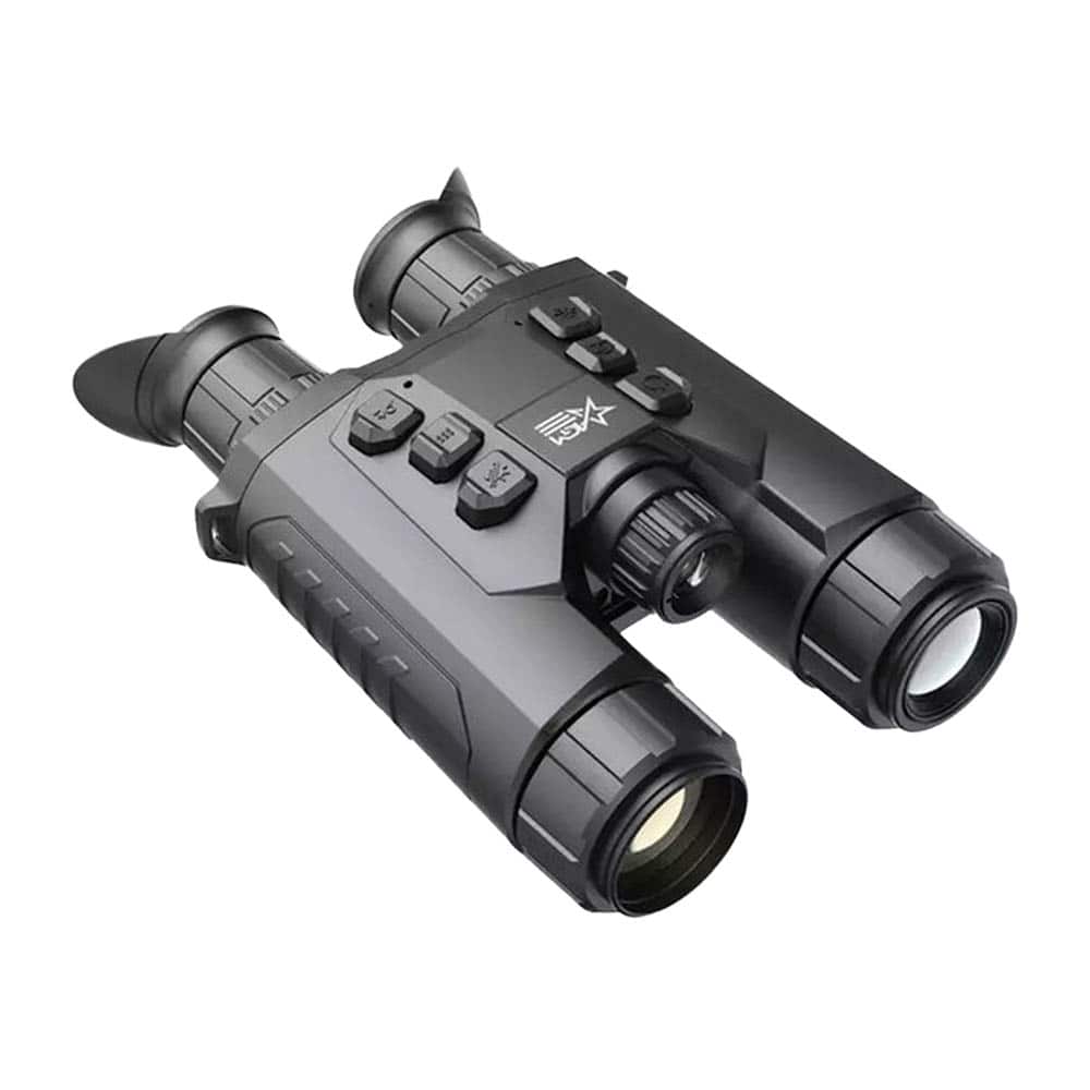 AGM Global Vision - AGM ObservIR LRF 35-384 Dual-Spectrum Thermal & Digital Vision Binoculars - Black