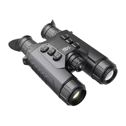 Front. AGM Global Vision - AGM ObservIR LRF 35-384 Dual-Spectrum Thermal & Digital Vision Binoculars, Black - Black.