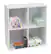 Angle. Kings Brand Furniture - Kings Brand Furniture White Wood 4 Cube Organizer Storage Bookcase - White.
