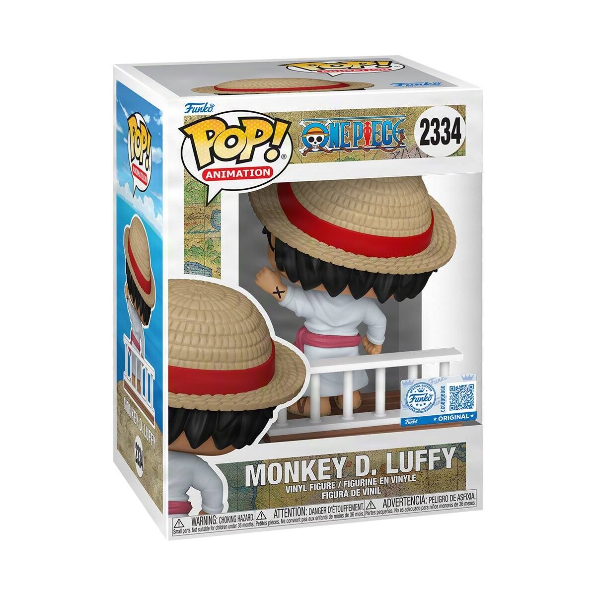 Funko POP! @NEPIEG 2334 ANIMATION DI Furbo * ORIGINAL T MONKEY D. LUFFY FIGURINE EN VINYLE VINYL FIGURE / FIGURA DE VINIL ADVERTENCIA: PELIGRO DE ASFIXIA, no de x nees 'TOUFFEMENT, adecade part - ATTENTION: DANGER D Pates pequetes - d A mom dI 3 nois HAZARO p entrtsi de WARNING: CHOKING Pyttes pieont to convient 3 Cde under 30 noths N sitbe T Smal