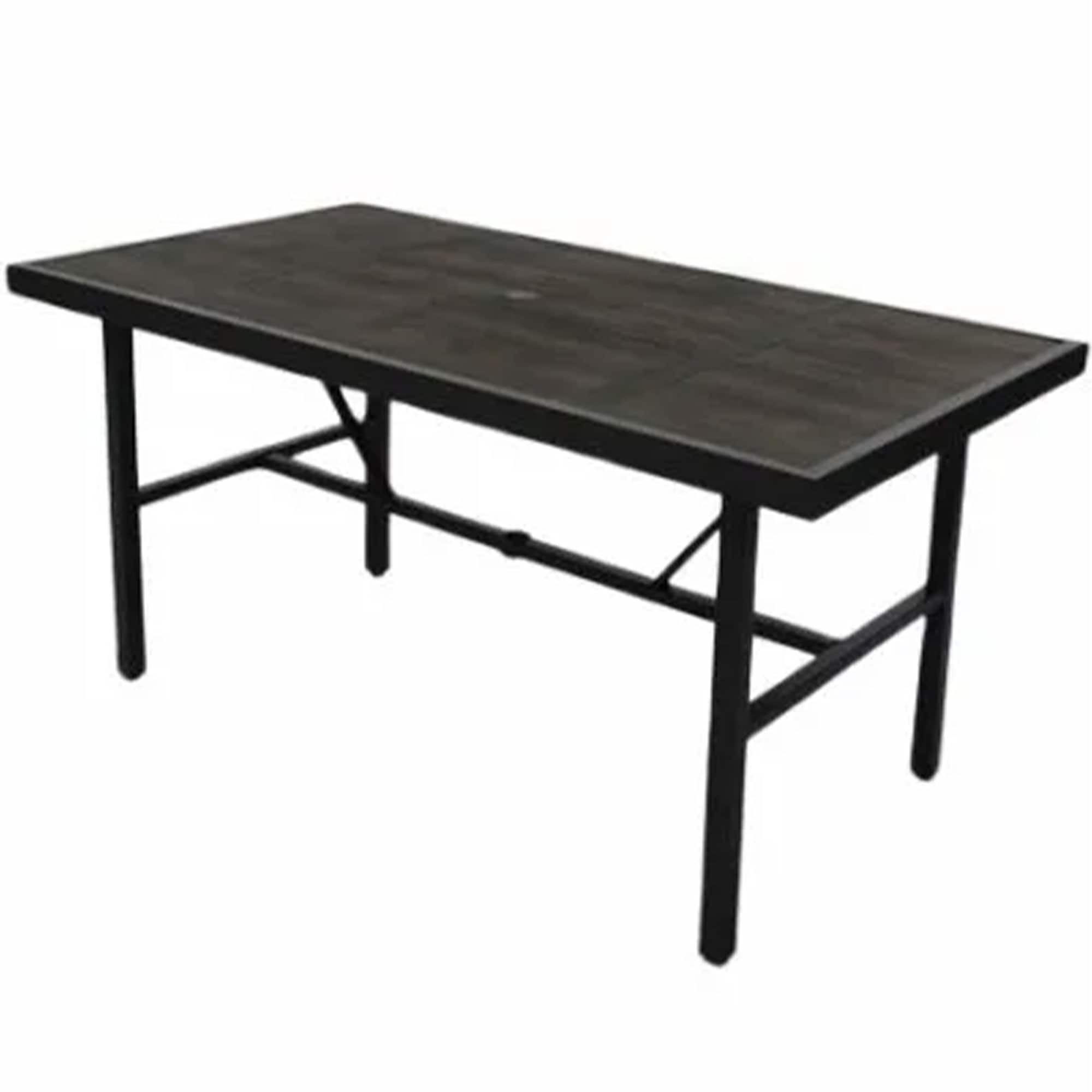 Four Seasons Courtyard - Nantucket 40 x 72 Inch All Weather Patio Dining Table - Brown