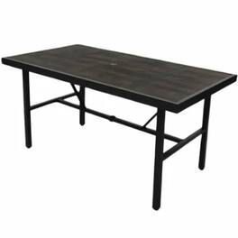 Four Seasons Courtyard - Nantucket 40 x 72 Inch All Weather Patio Dining Table - Brown