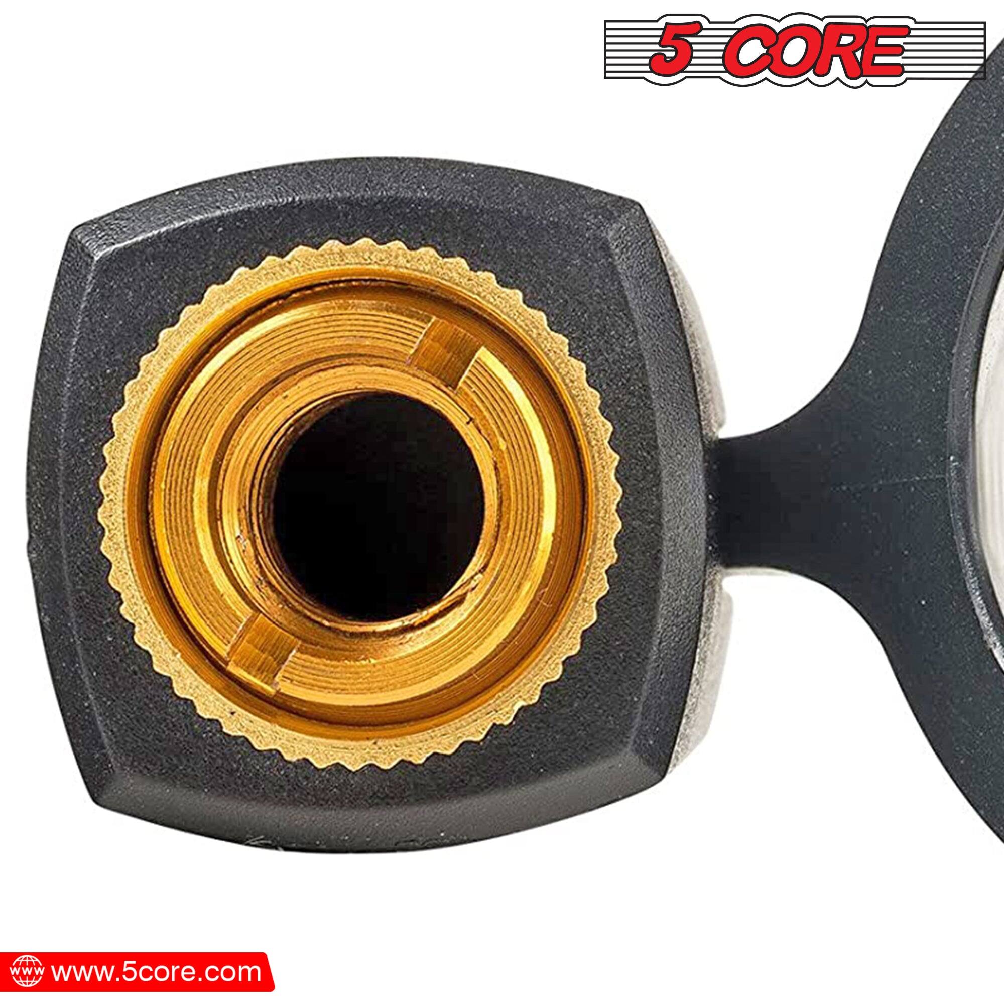 The corrected text is: "5 CORE www.5core.com"