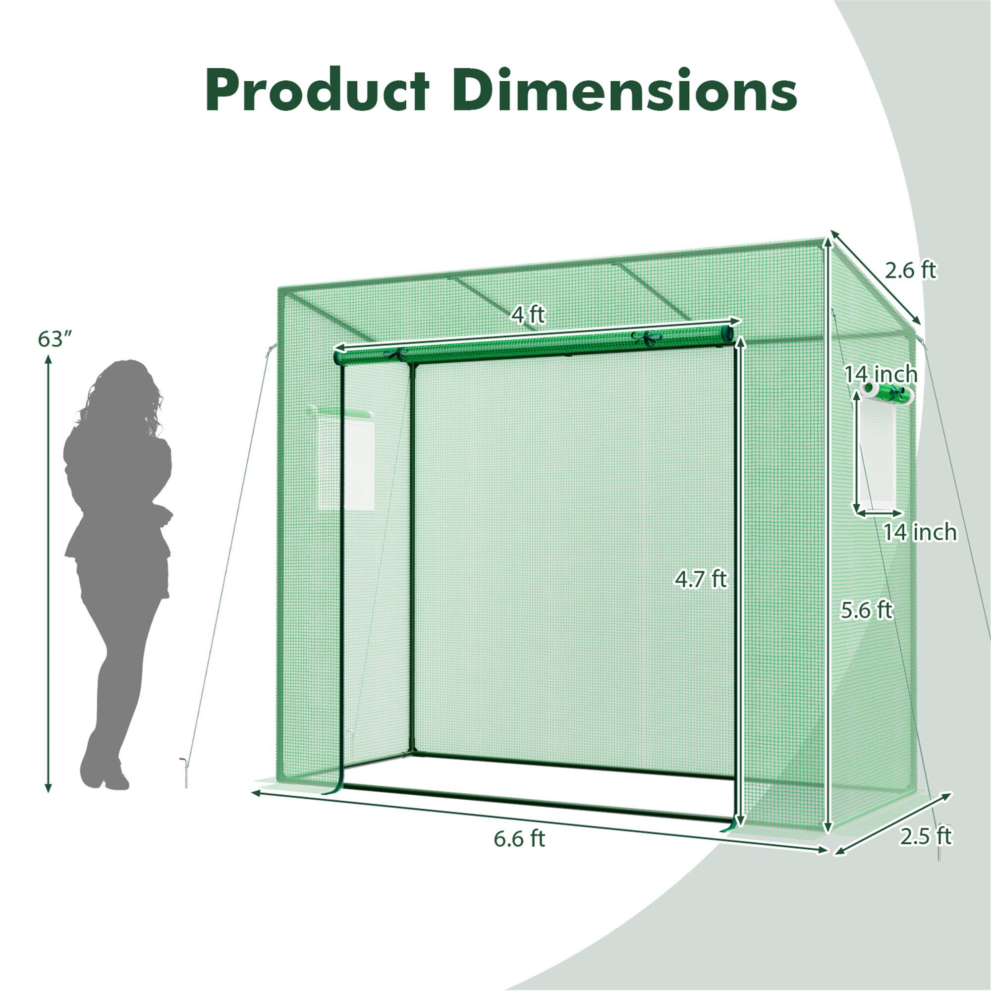 Product Dimensions: 2.6 ft, 63", 4 ft, 14 inch, 14 inch, 4.7 ft, 5.6 ft, 6.6 ft, 2.5 ft