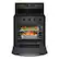 Left. Whirlpool - 5.0 Cu. Ft. Freestanding Single Gas Range with Air Fry and Air Baking - Black stainless steel.