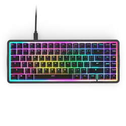 NZXT - Function Elite MiniTKL Wired Magnetic RGB Gaming Keyboard - Black - Front_Zoom