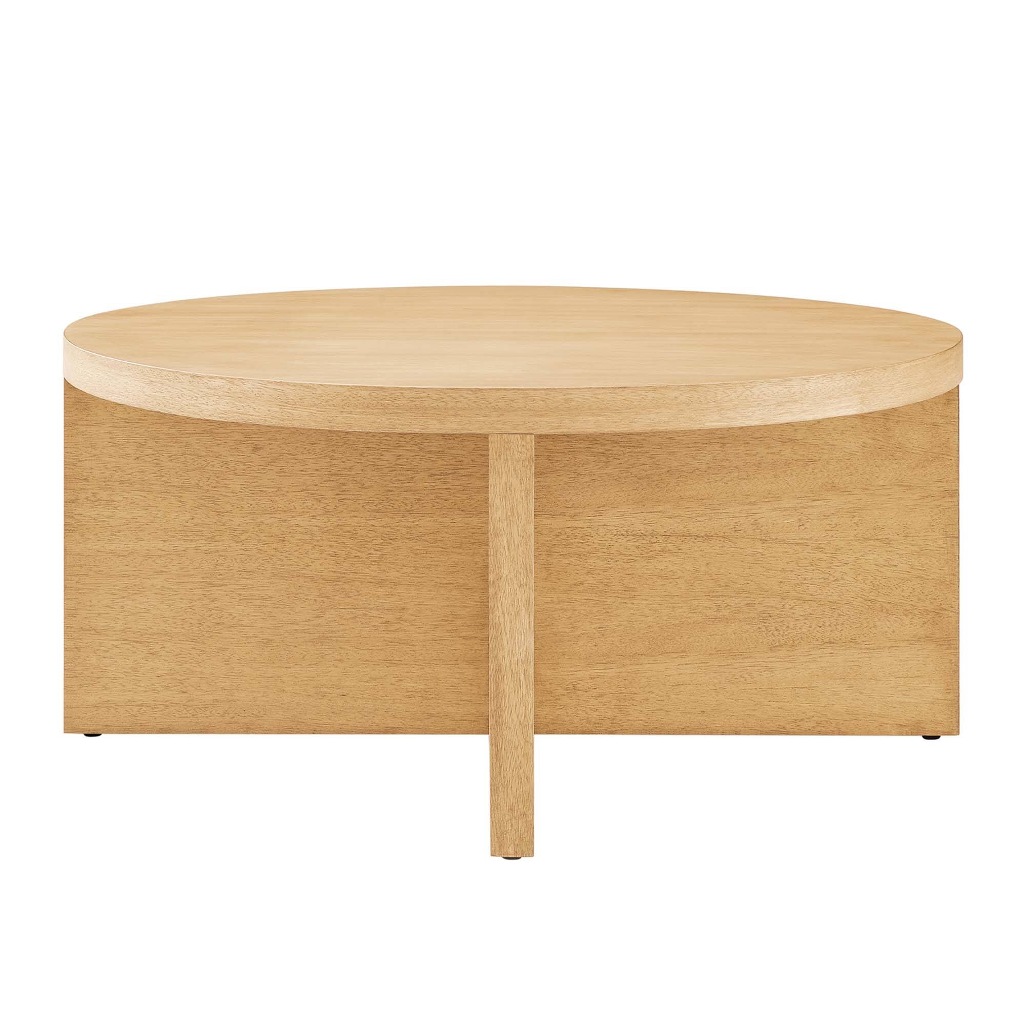 Alt View 2. Modway - Silas Round Wood Coffee Table by Modway - Natural.
