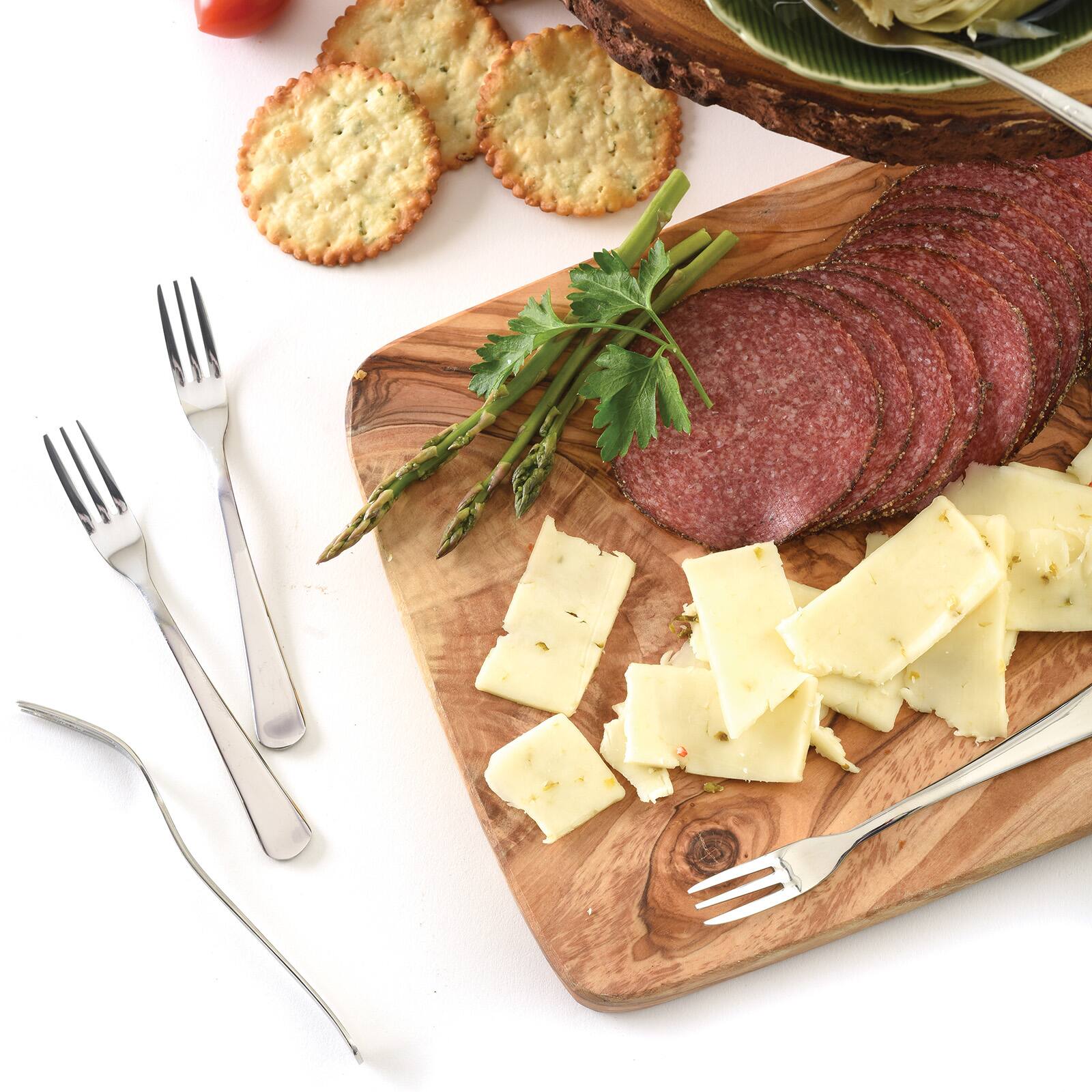 Alt View 4. Norpro - Stainless Steel Hors d'oeuvres and Appetizer Forks, Set of 6 - Silver.