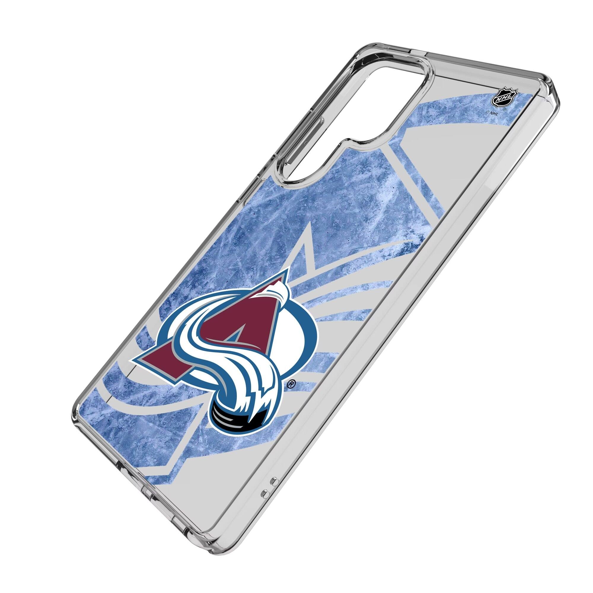 Alt View 1. Keyscaper - Colorado Avalanche Galaxy Clear Ice Case - S23 Ultra - Multicolor.