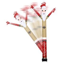 Sporticulture - New Orleans Saints Santa Claus Inflatable Crazy Sports Fan - Gold