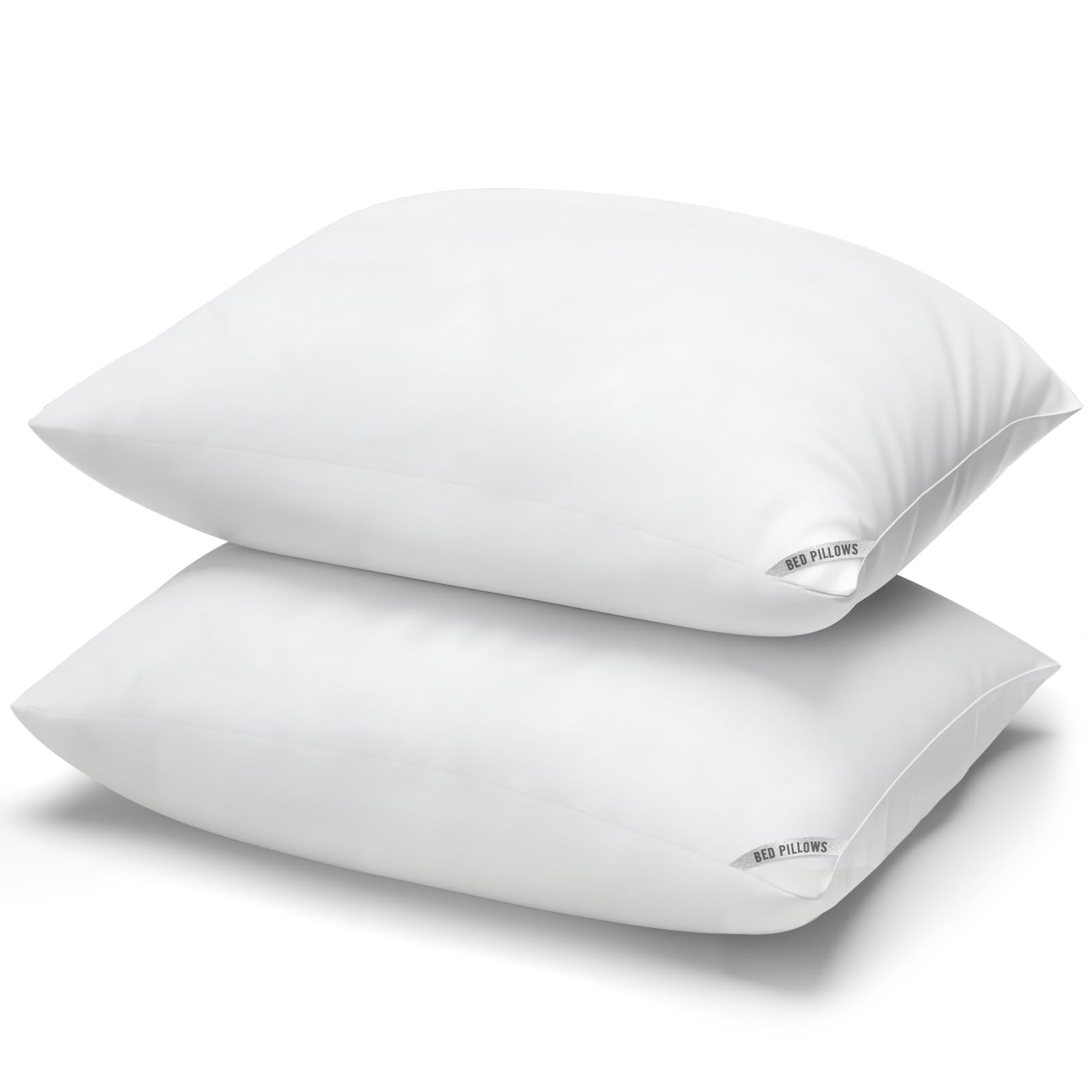 Hirose Alice - Luxury Hotel Pillows For Sleeping 2 Pack Bed Standard Size Set Of Down Alternative Filling And Side Sleepers - White(2pack) Standard