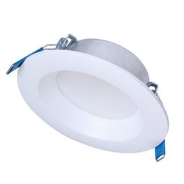 Halo - White 4 in. W Plastic LED Canless Recessed Downlight 7.8 W
