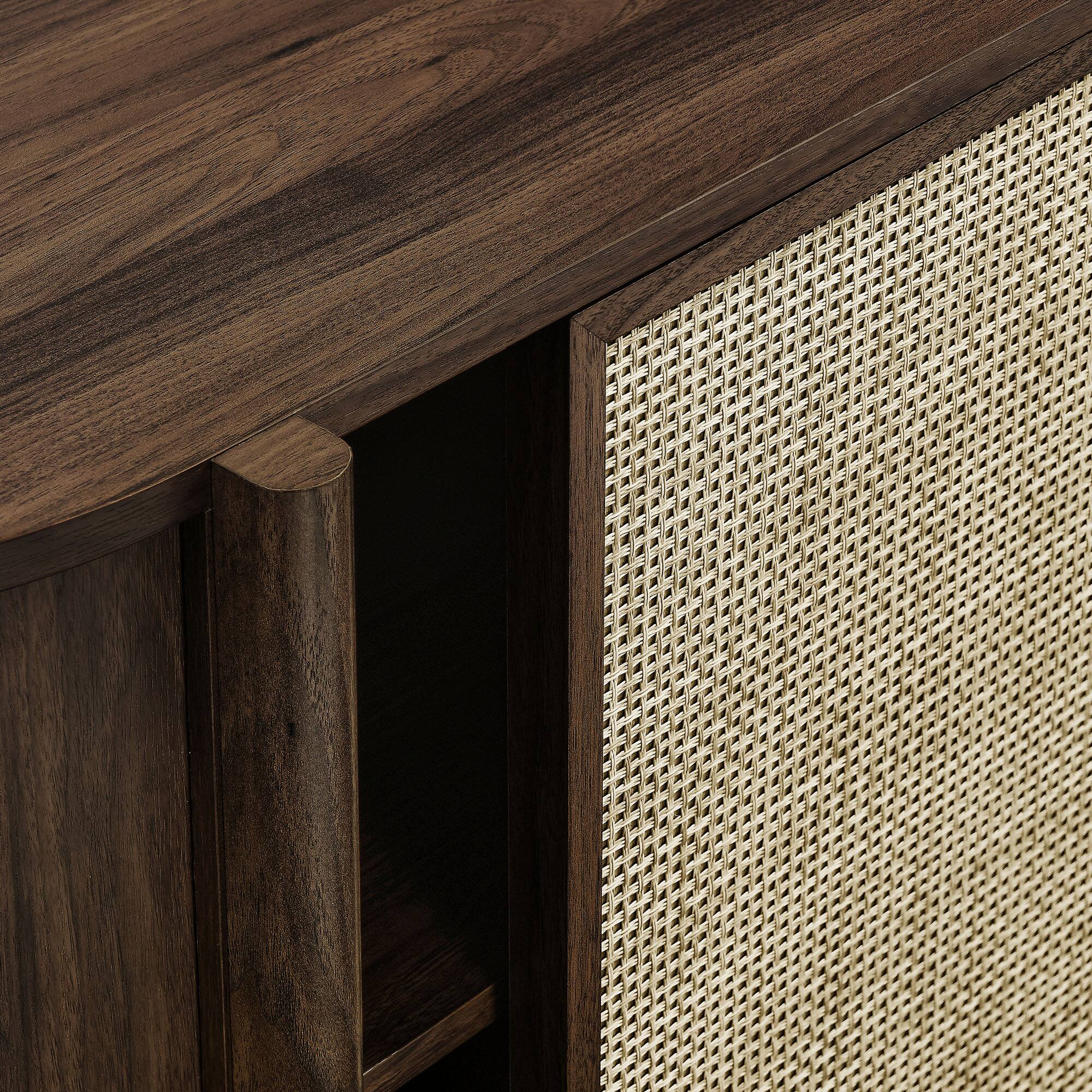 Alt View 6. Modway - Reid 63" Curved Sideboard by Modway - Walnut.