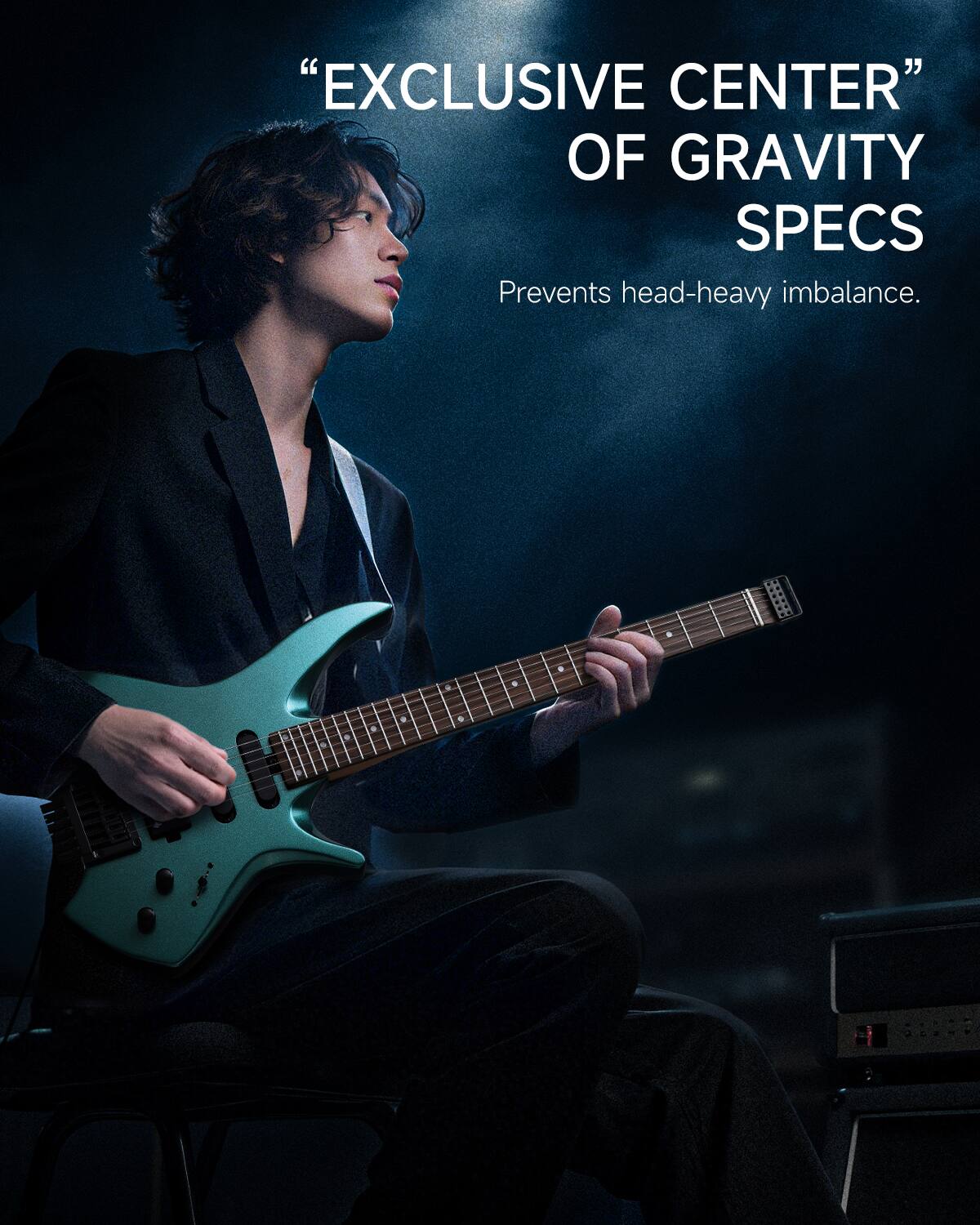 "EXCLUSIVE CENTER" OF GRAVITY SPECS  
Prevents head-heavy imbalance.