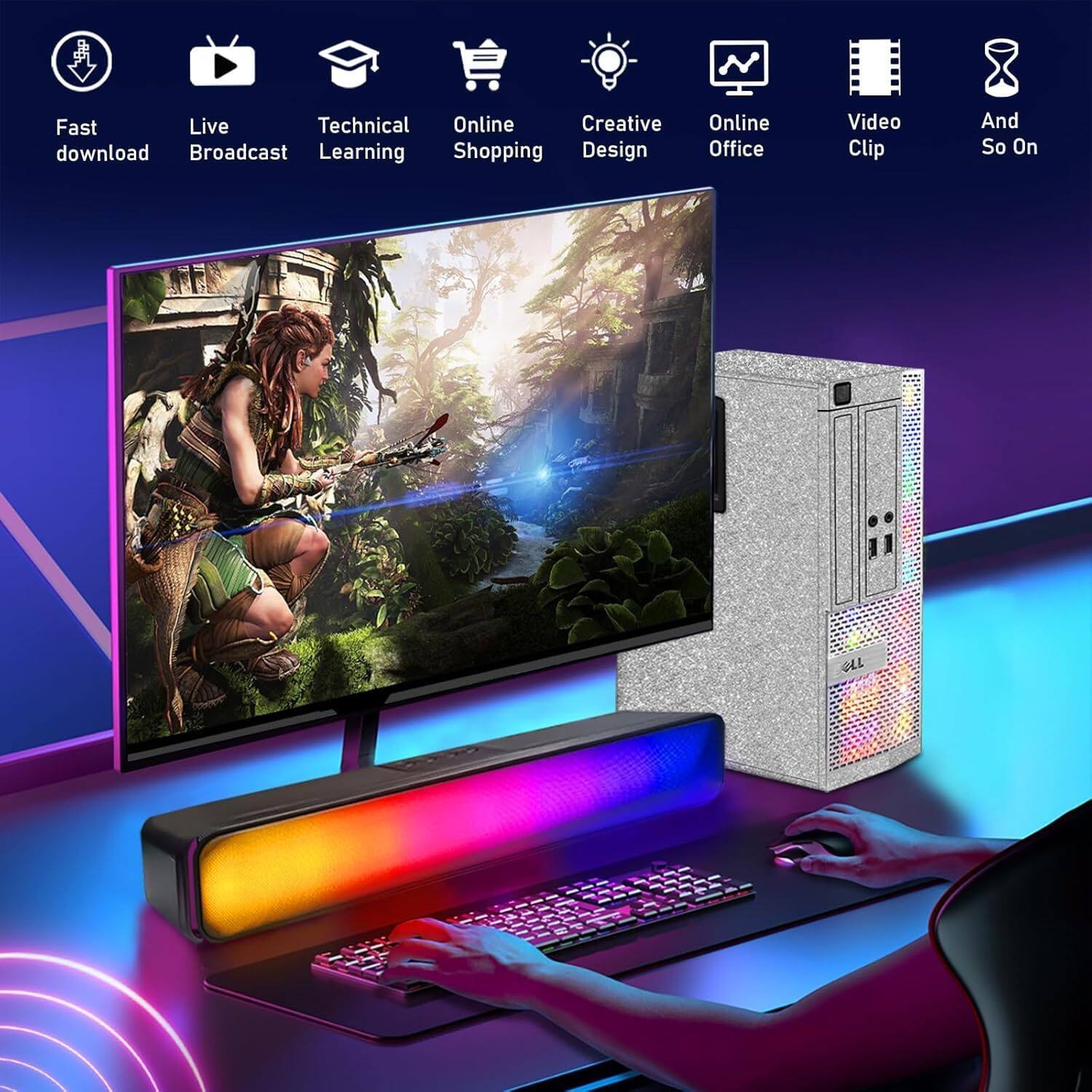 Fast download  
Live Broadcast  
Technical Learning  
Online Shopping  
Creative Design  
Online Office  
Video Clip  
And So On