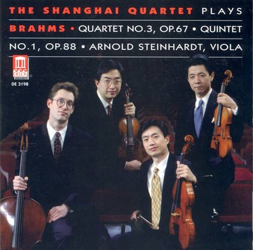 THE SHANGHAI QUARTET PLAYS  
BRAHMS • QUARTET NO.3, OP.67 • QUINTET NO.1, OP.88  
ARNOLD STEINHARDT, VIOLA  

DE 3198