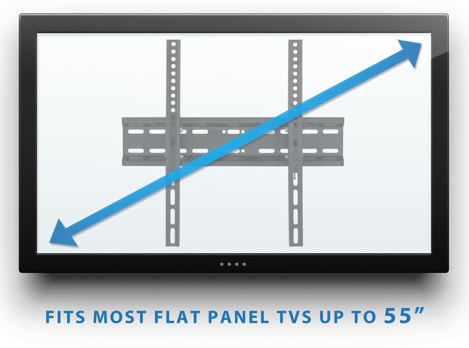 FITS MOST FLAT PANEL TVS UP TO 55"