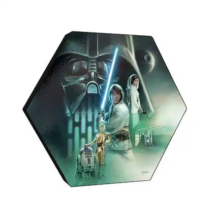 Front. Trend Setters - Star Wars (The Rebels Path by Brian Rood) KNEXAGON™ Wood Print - Multicolor.