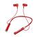 Front. Stock Preferred - Wireless Bluetooth 5.2 Neckband Headphones with Mic - Red.