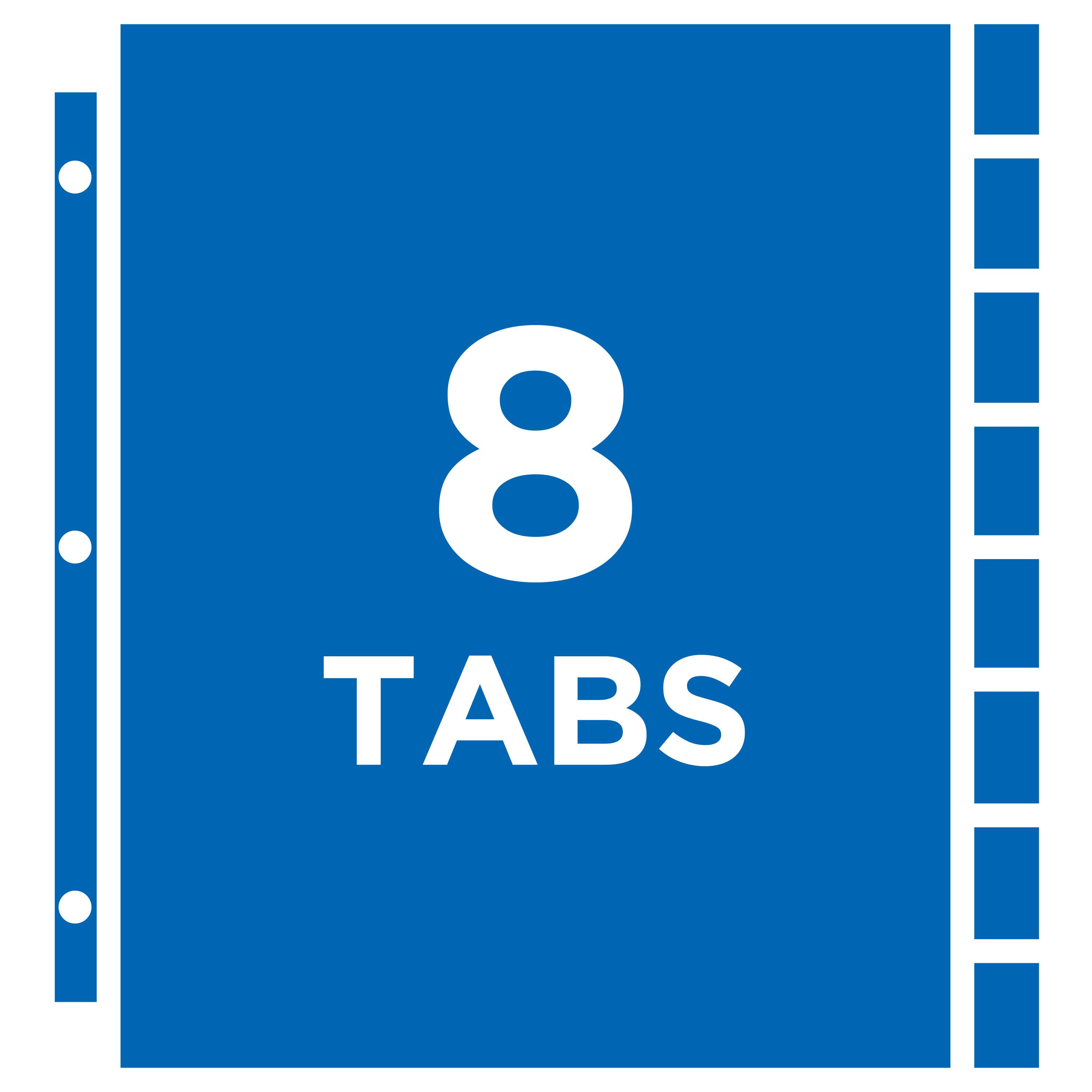 Alt View 4. Avery - Avery Protect 'n Tab Sheet Protector Dividers, 8-Tab Set (74161) - Clear.