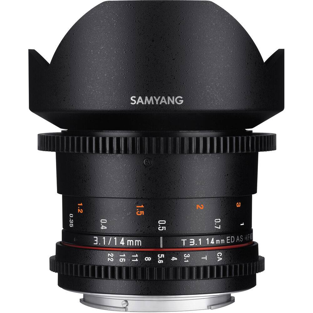 SAMYANG  
3.1/14mm  
T3.1 14mm ED AS MF  
0.35 0.4 0.5 0.7 1  
1.2 1.5 2 3  
22 16 11 8 5.6 4 2.8