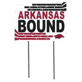 Jardine - Arkansas Razorbacks 18'' x 24'' Bound Yard Sign - White