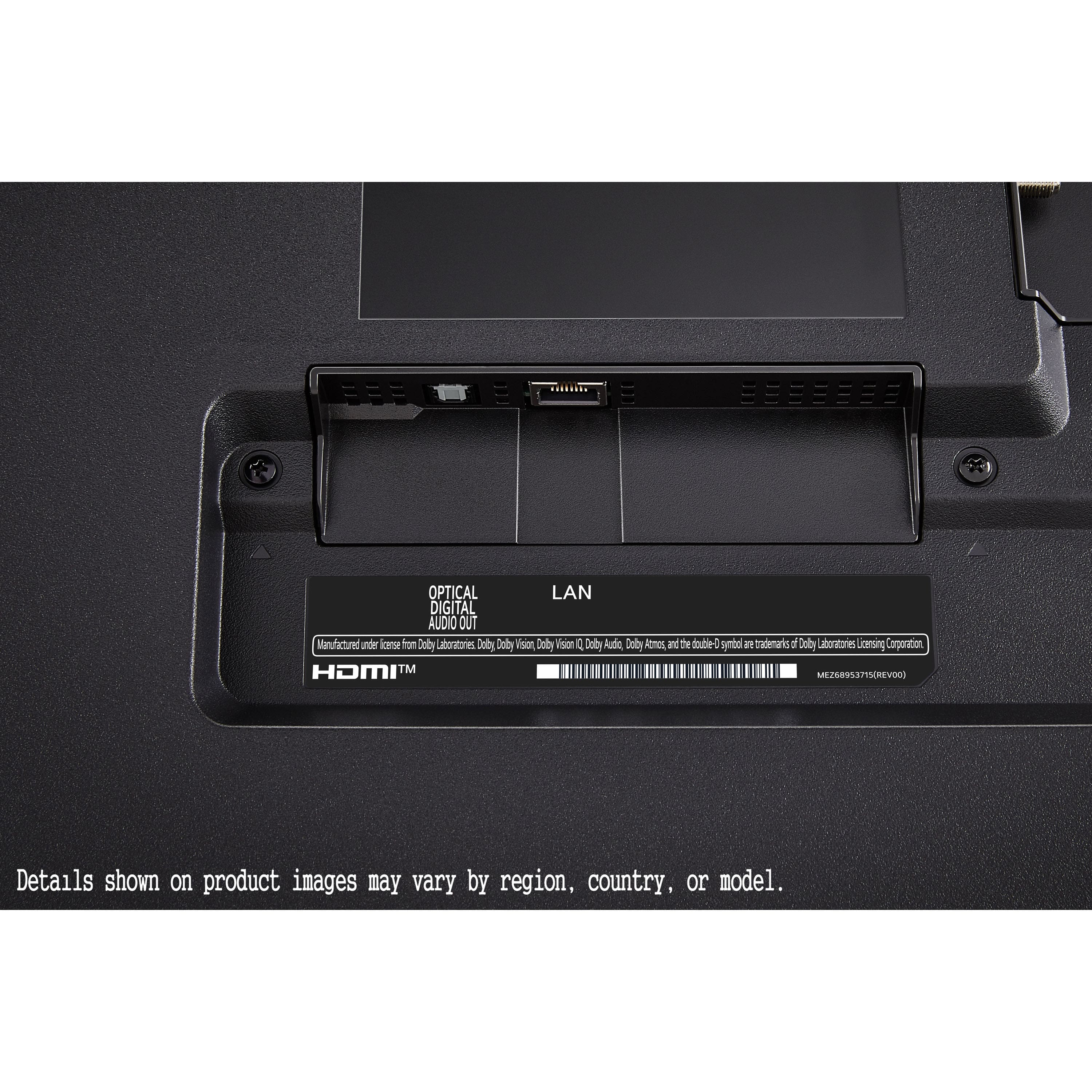 The text on the image suggests that the product is manufactured under license from CEC Optical LAN Digital Audio. The product features Dolby Vision and Dolby Atmos, which are trademarks of Dolby Laboratories. The product is also described as a Homi TM EJSLPCREVI. The details shown on product images may vary by region, country, or model.