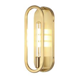 Jonathan Y - Emilia 4.75" 1-Light Modern Bohemian Iron LED Sconce - Brass Gold
