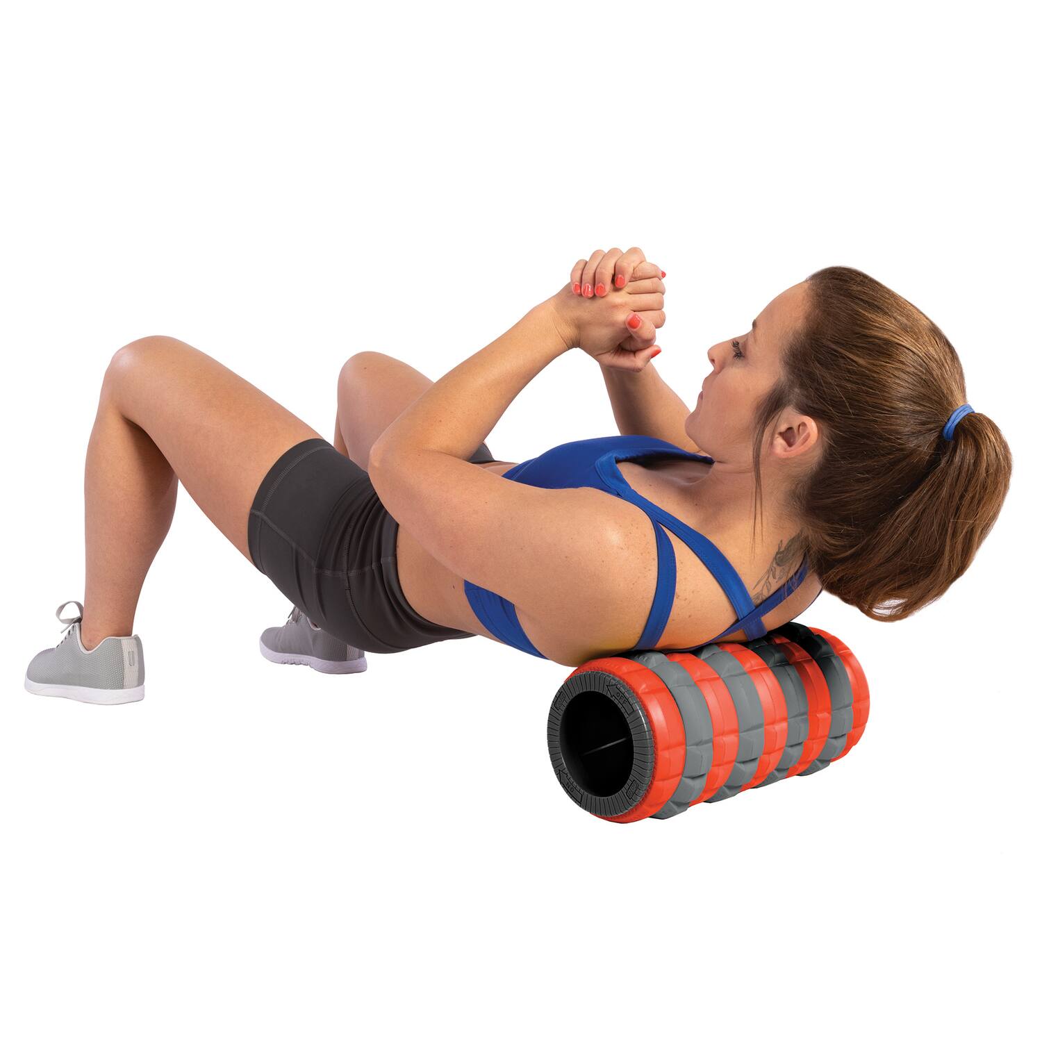 Angle. GoFit - Revolve Roller with Adaptive Massage Rings, 4 Medium Profile, 5 Low Profile.