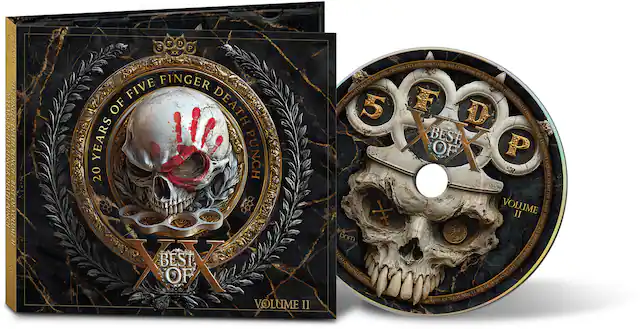 20 YEARS OF FIVE FINGER DEATH PUNCH
BEST OF
VOLUME II
5 FINGER DEATH PUNCH
BEST OF
VOLUME II
PROHIBITED
ANM-01-2
EXCLUSIVE LICENSE TO BETTERNOISE.COM
COPYRIGHT 2025
BETTERNOISE MUSIC
ALL RIGHTS RESERVED
ELECTRIC BOOGALOO RECORDS
NEW YORK, NY 10010