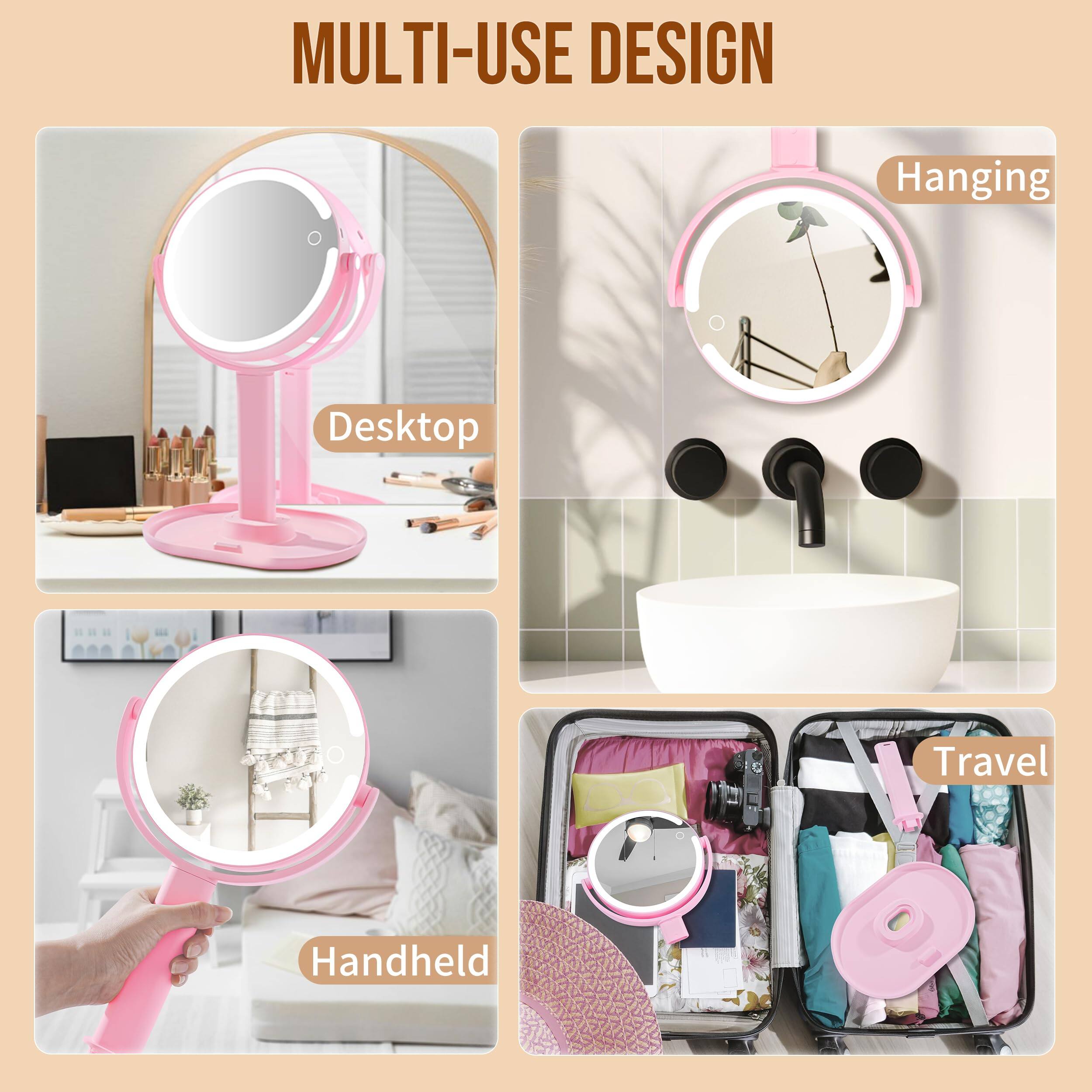 MULTI-USE DESIGN

- Desktop
- Hanging
- Handheld
- Travel