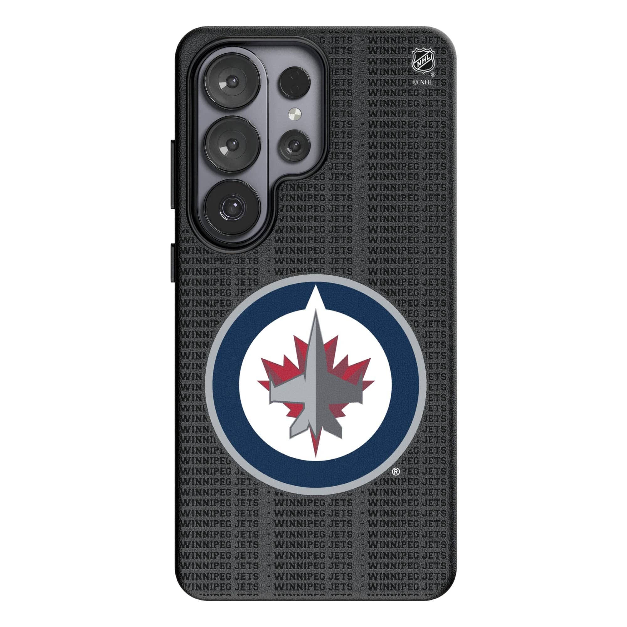Keyscaper - NHL - Winnipeg Jets Text Backdrop Galaxy Magnetic Bump Case - S26 - Black price history on PriceWatchPro