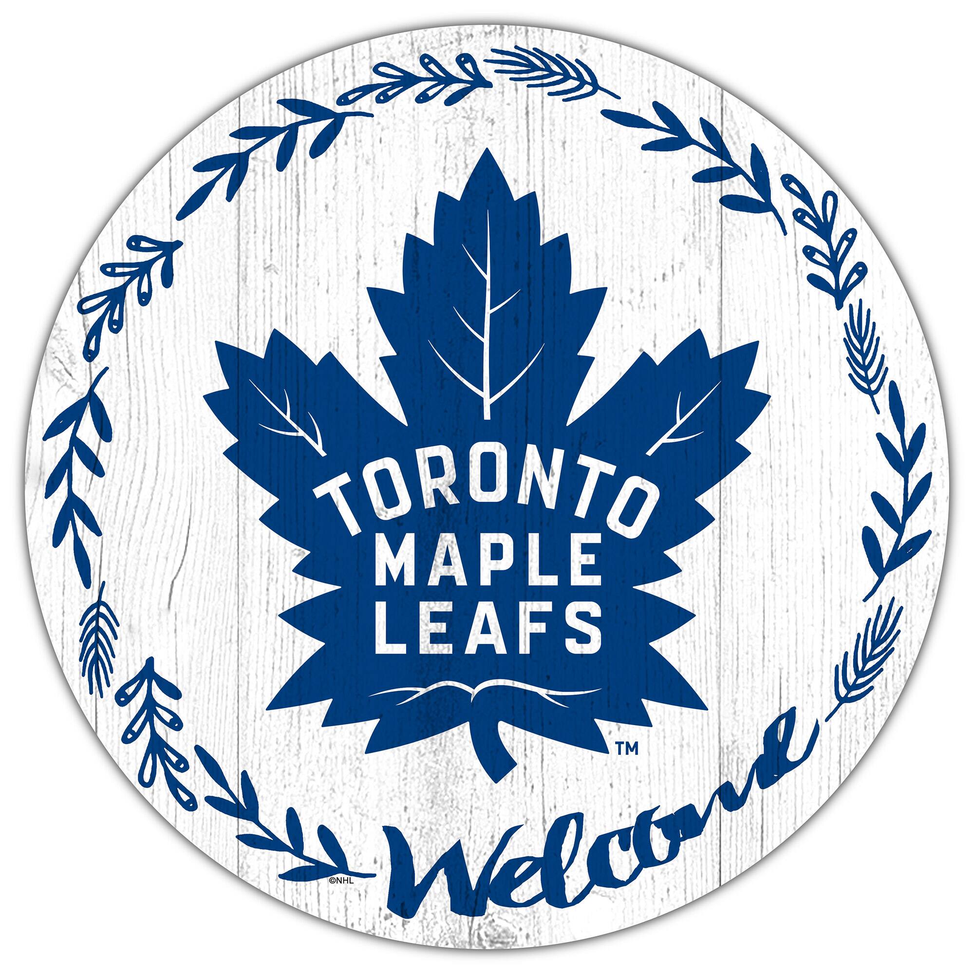 Toronto Maple Leafs 12" Welcome Circle Sign