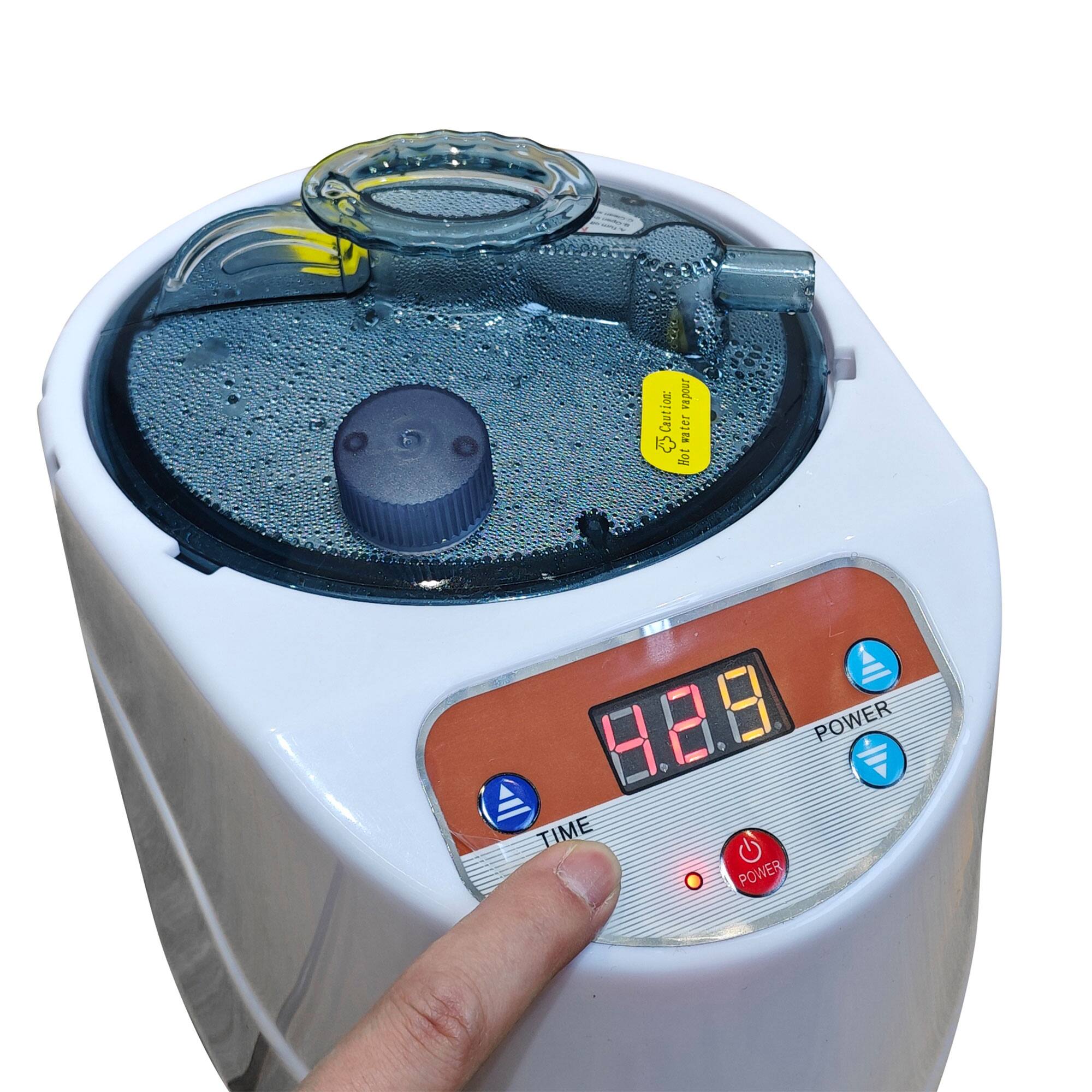 Caution: Vapour J01E8 Hot

4.2.8 H

POWER TIME

8.8.8

POWER

Hot Water Indicator