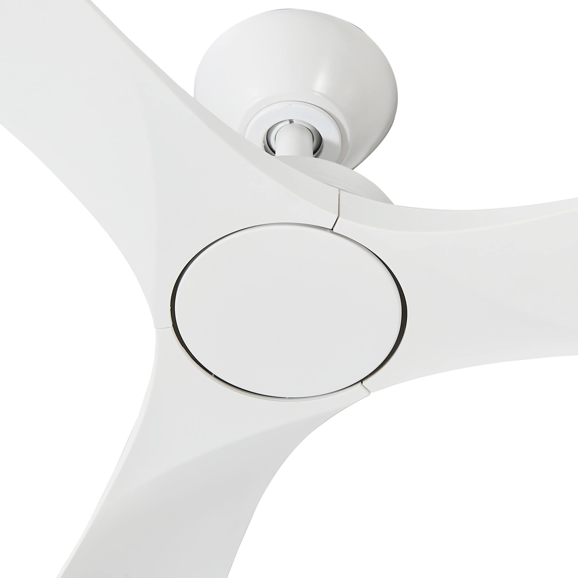 Alt View 9. Parrot Uncle - 52-inch Indoor Outdoor Modern Matte White Ceiling-Fan with 6-Speed Remote Control - White.