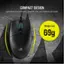 Compact Design: Lightweight and symmetric, great for claw and fingertip grip styles. Weighs Just 69g.