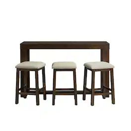 Picket House Furnishings - Drew Multipurpose Bar Table Set - Dark Walnut