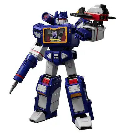 Front. Transformers - G1 Soundwave Action Edition 03 Model Kit | Transformers | Blokees - Multicolor.