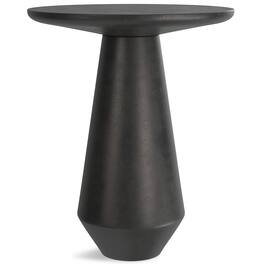 Simpli Home - Gloria Contemporary 16 inch Wide Cast Aluminum Side Table, Fully Assembled - Graphite